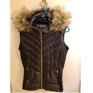 Women’s Michael Kors Vest - Detachable Fur Hood